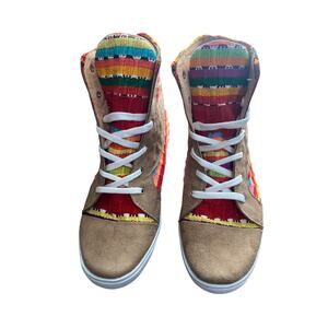 Limonada Woven High Top Sneakers Women’s Multicolor Guatemala Textile Casual 36